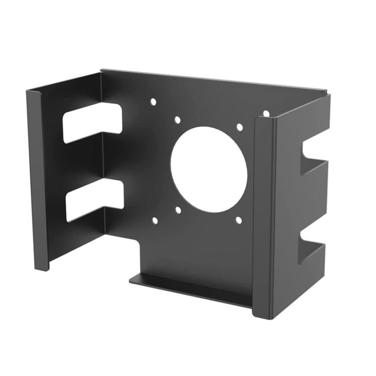 For Mac Studio Under Desk Metal Bracket Cooling Storage Wall Mount Stand - Black