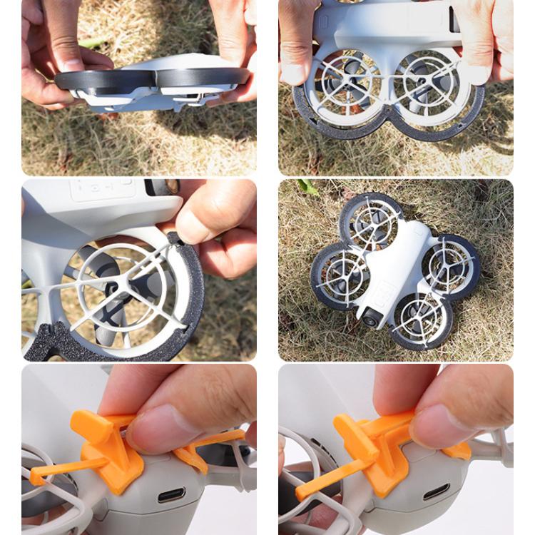 For DJI Neo CQT Impact Protection Cover + Bumper + Folding Stand + Tail Wing 4 In 1 Set