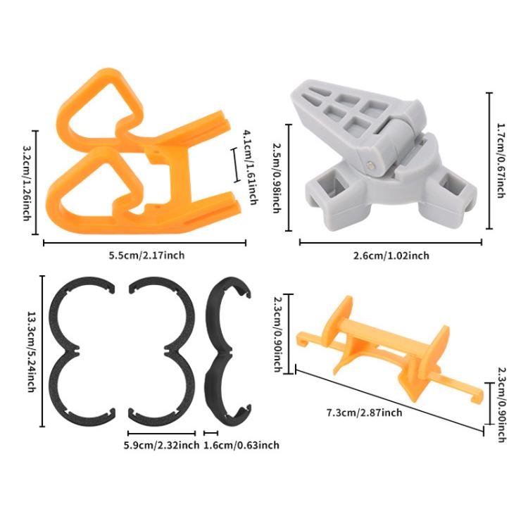 For DJI Neo CQT Impact Protection Cover + Bumper + Folding Stand + Tail Wing 4 In 1 Set