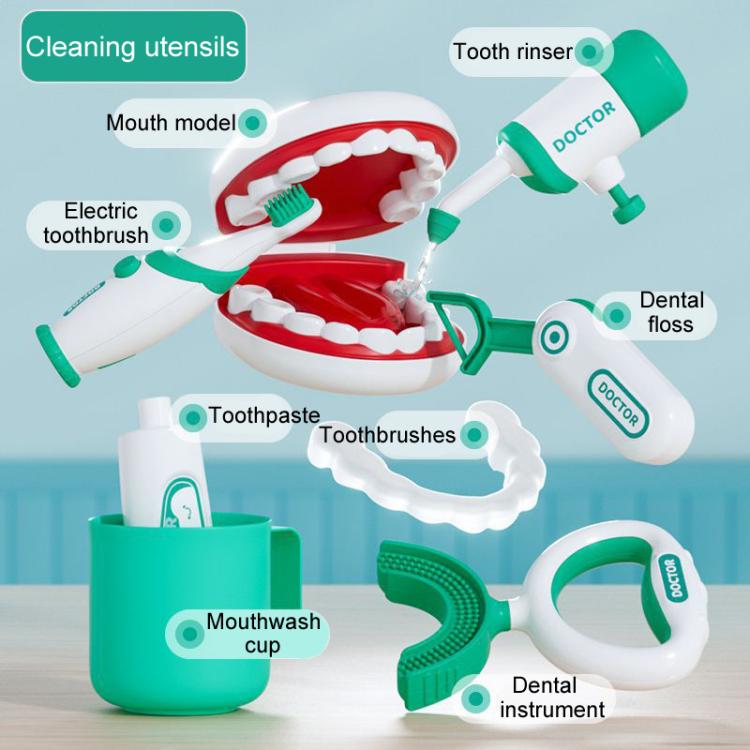 Children Pretend Play Simulation Dentist Role-Play Toys, Style: Upgrade Pink