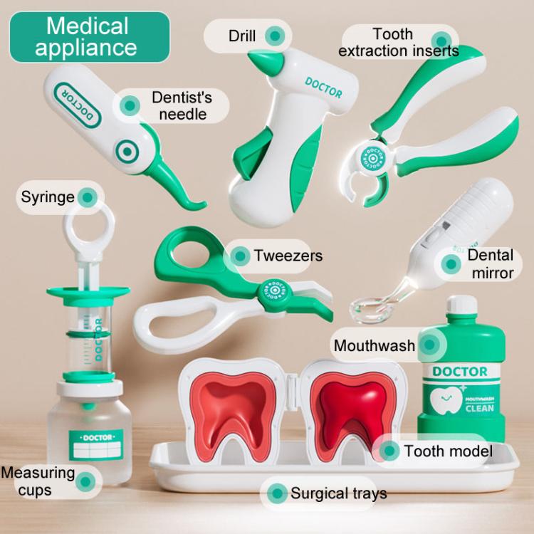 Children Pretend Play Simulation Dentist Role-Play Toys, Style: Basic Pink