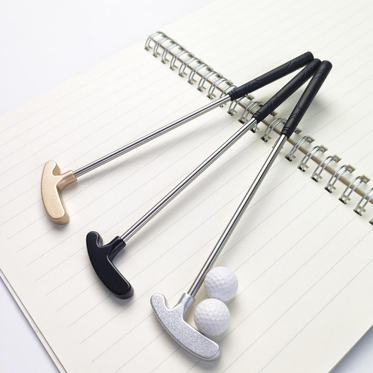 15.8cm Mini Golf Putter 304 Stainless Steel Putter With 2 Balls Gold