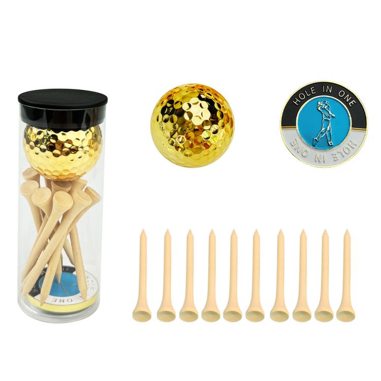 PVC Cylinder Golf Ball Tee Kit  Accessories, Spec: Gold Set 2