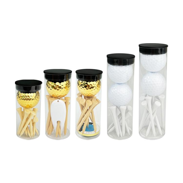 PVC Cylinder Golf Ball Tee Kit  Accessories, Spec: White Set 1