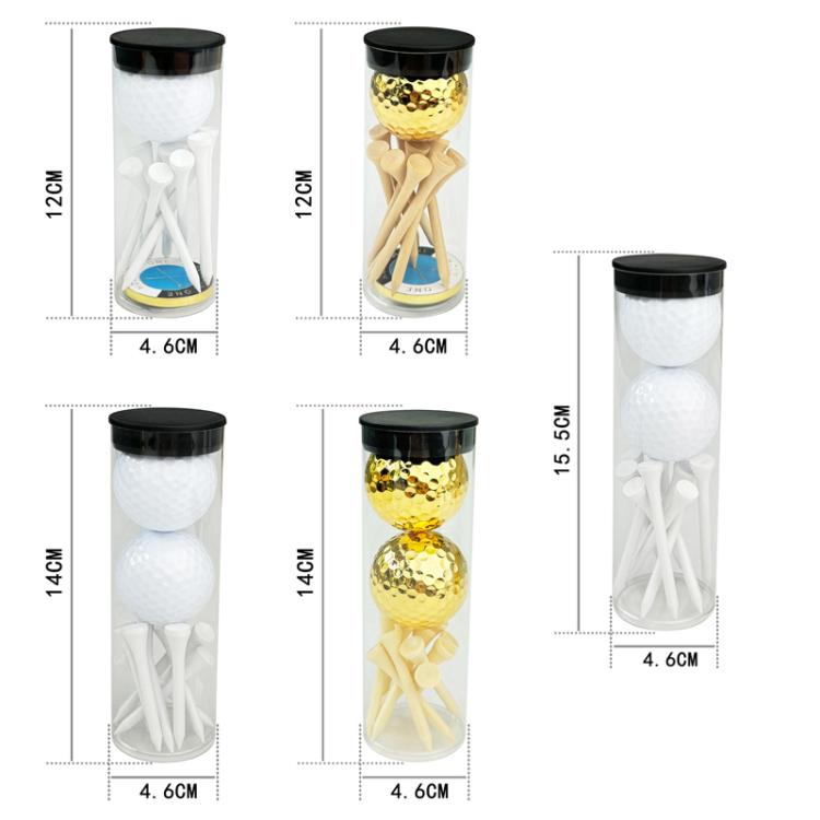 PVC Cylinder Golf Ball Tee Kit  Accessories, Spec: White Set 4