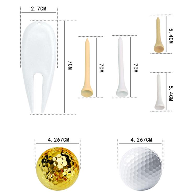 PVC Cylinder Golf Ball Tee Kit  Accessories, Spec: White Set 4