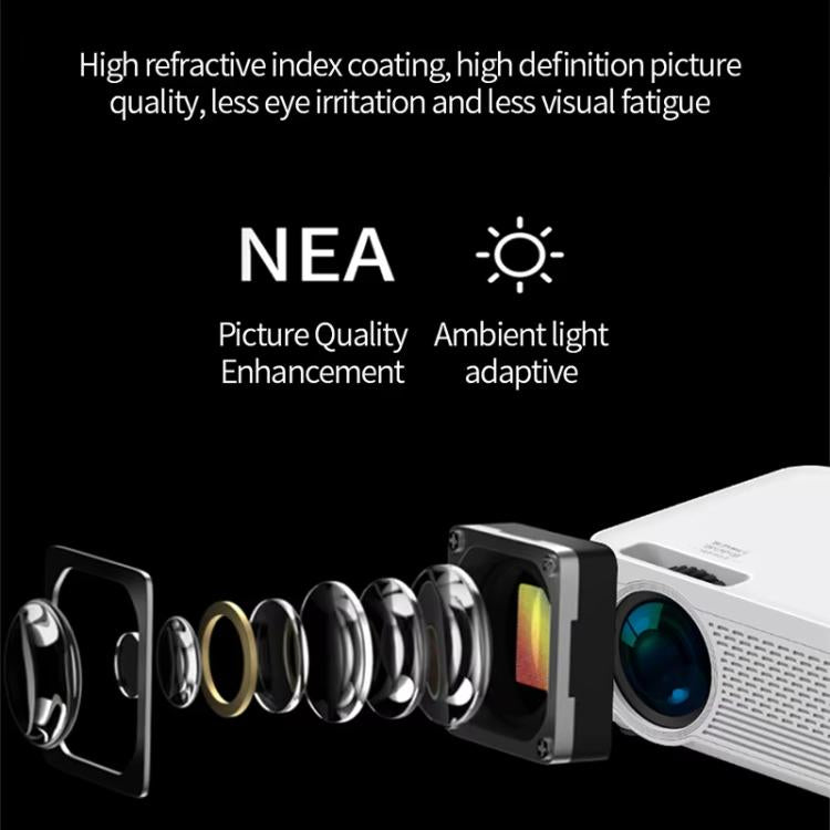 Z01 1080P 5G Bluetooth Projector Android 9.0 System Supports Mirroring Screen AU Plug