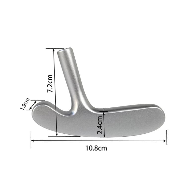Golf Putter Replacement Double-sided Head for Front 9.5mm Shaft - Silver