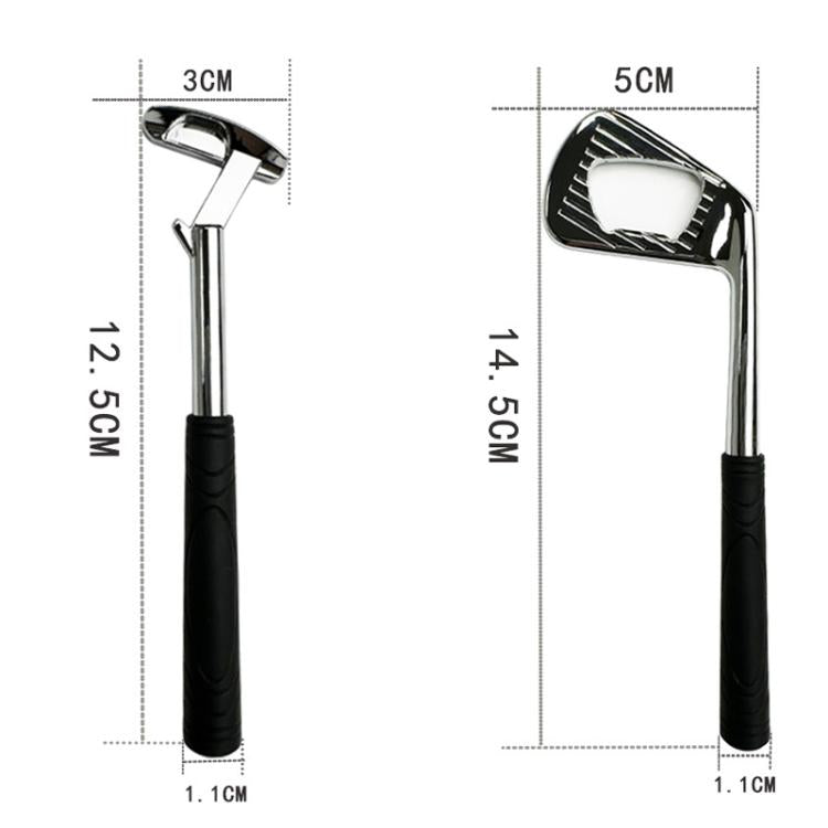 Golf Putter Shape Bottle Opener Zinc Alloy Beer Wine Can Opener, Spec: Silver A Type