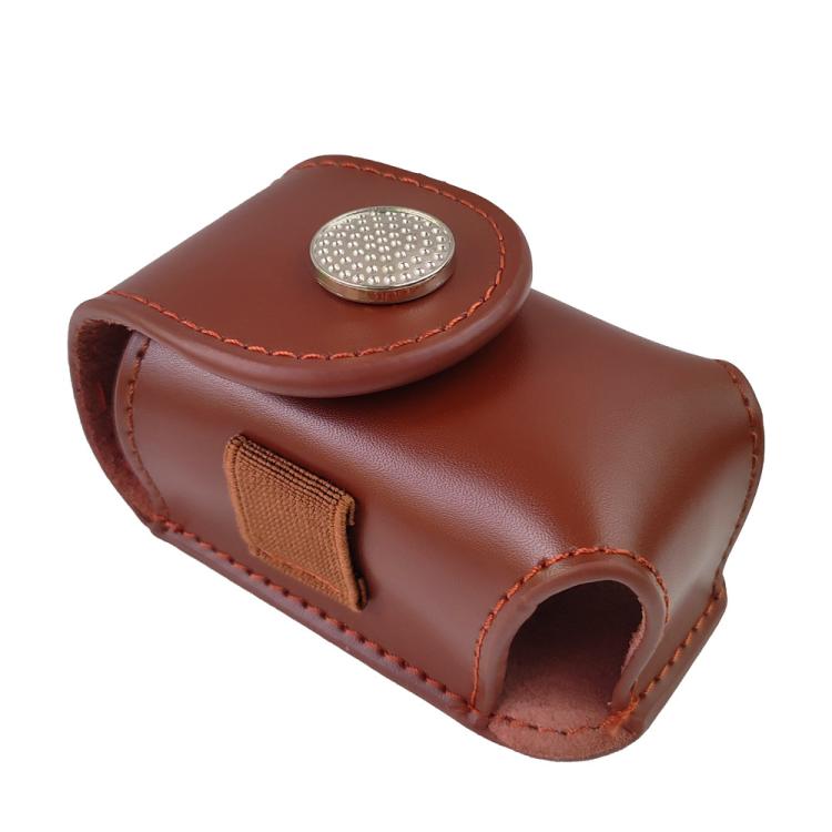 Golf Ball Bag Tee Storage Pouch Portable Cowhide Waist Bag, Spec: Empty Bag Brown