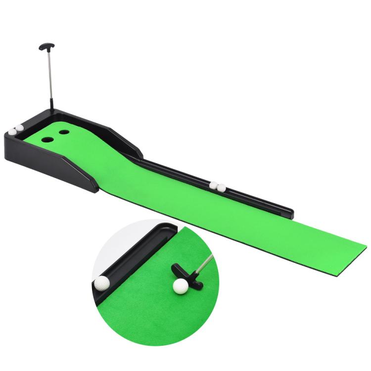 24x5 Inch Golf Putting Mat Set Mini Golf Tabletop Trainer - Green