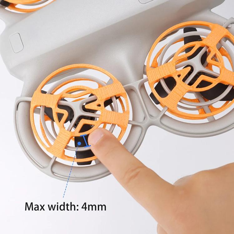 For DJI Neo CQT Drone Landing Scratch Protective Cover Prevent Finger Scratch Protective Cover Accessories, Color: Upper Orange