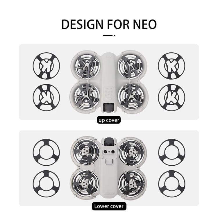 For DJI Neo CQT Drone Landing Scratch Protective Cover Prevent Finger Scratch Protective Cover Accessories, Color: Lower Gray