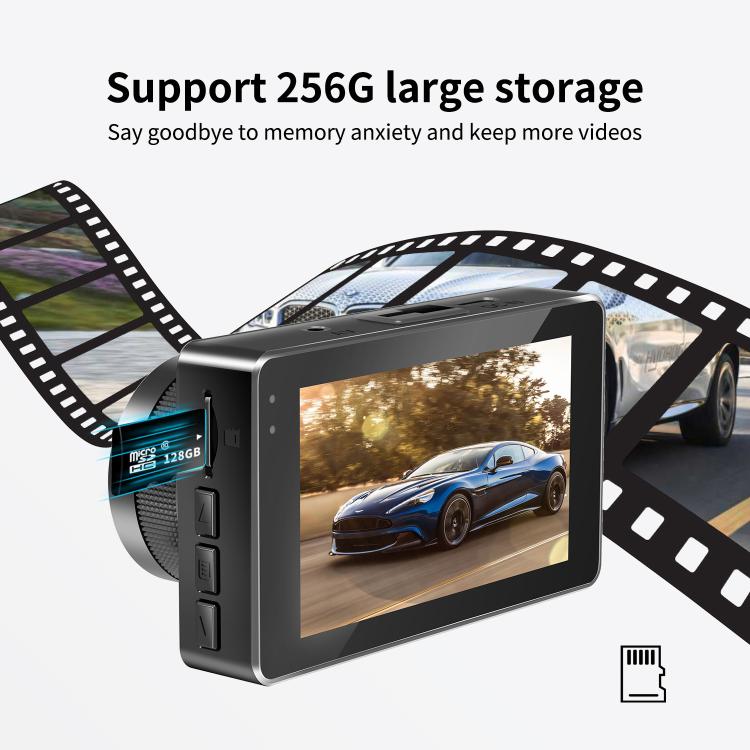 4K+1080P Driving Recorder Dual Front & Rear Recording WIFI Reversing Images - X16