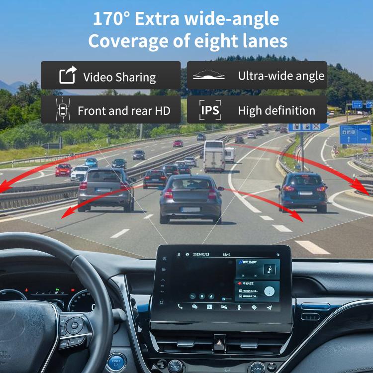 4K+1080P Driving Recorder Dual Front & Rear Recording WIFI Reversing Images - X16