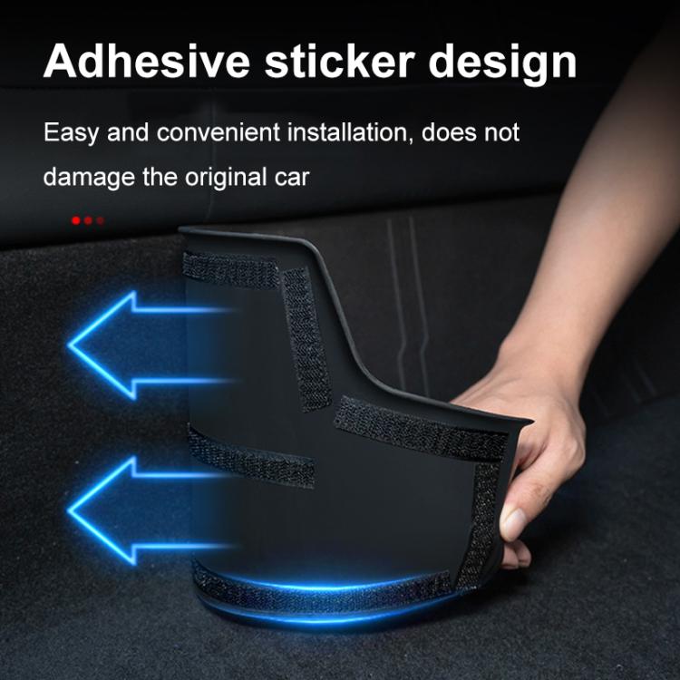 For Tesla Model Y Rear Seat One-Piece Full-Cover Anti-Kick Pads Guard Pad Decoration - 4pcs /Set