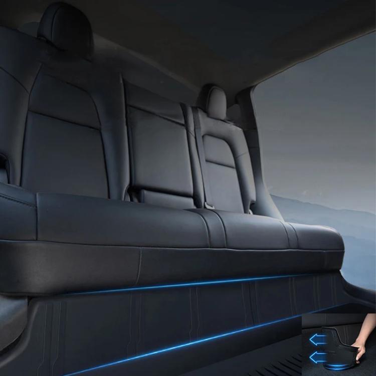 For Tesla Model Y Rear Seat One-Piece Full-Cover Anti-Kick Pads Guard Pad Decoration - 4pcs /Set