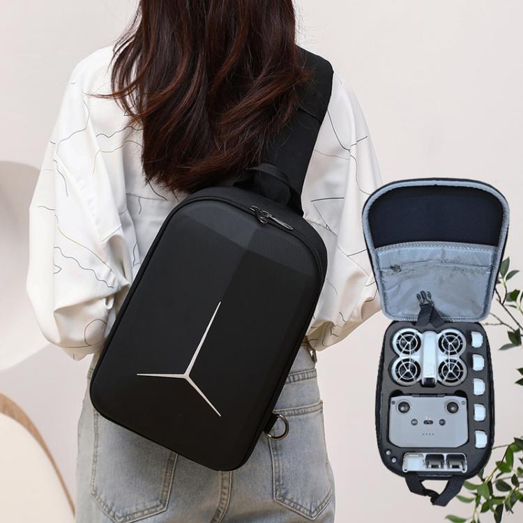 For DJI Neo BKANO NE-005 Portable Shoulder Bag Organiser Chest Bag - Black