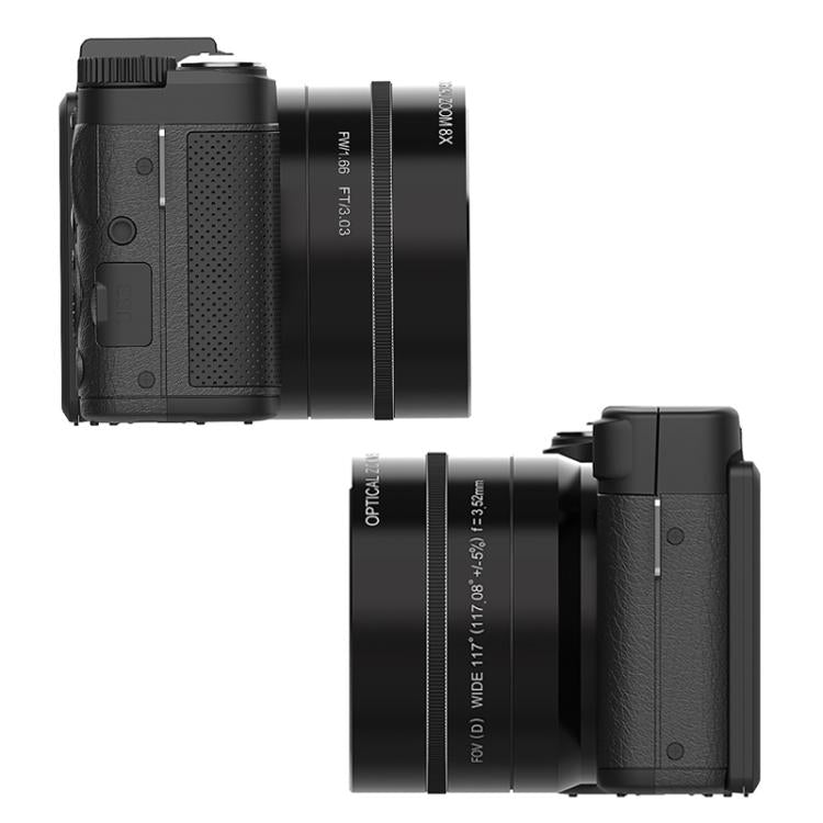 Micro SLR 5X Optical Zoom / 8X Digital Zoom Digital Camera 48MP HD Shooting VCR Photo Camera - Black