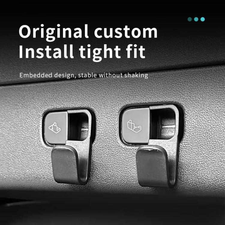 For Tesla Model Y Embedded Trunk Hook Storage Car Hook Automotive Interior Accessories - 2pairs /Pack