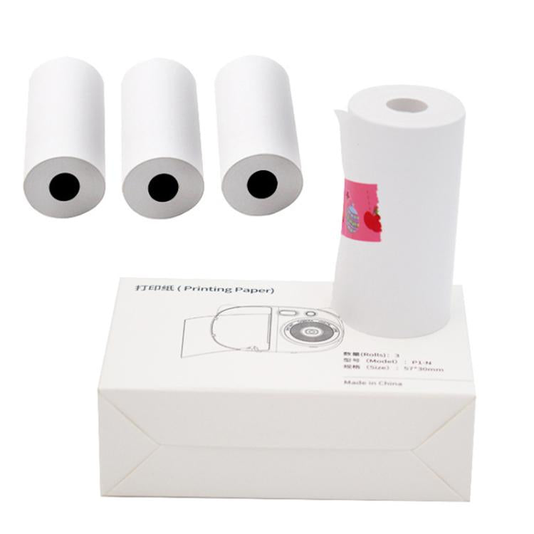 3pcs /Box Children Printing Camera Photo Paper Photo Thermal Paper Photographs Camera Film - White