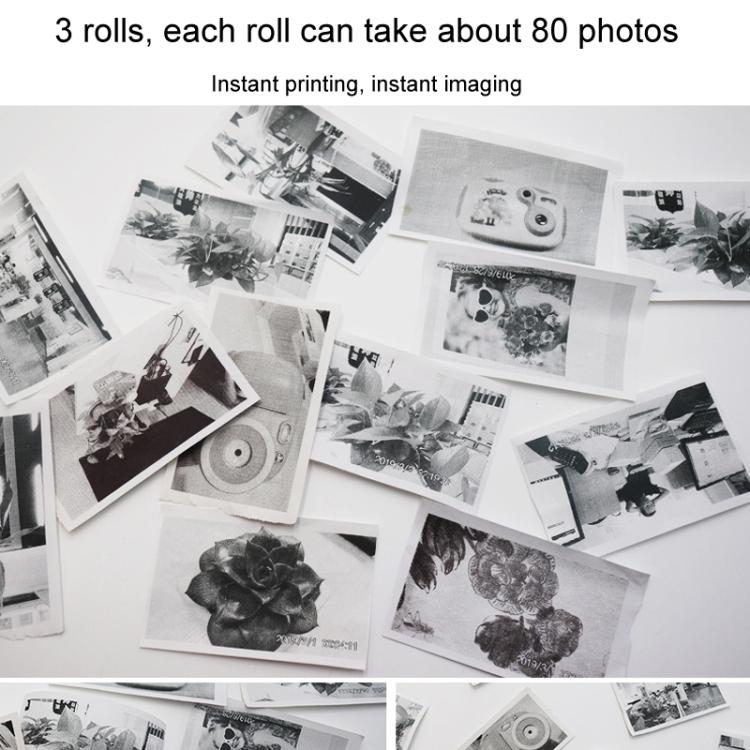 3pcs /Box Children Printing Camera Photo Paper Photo Thermal Paper Photographs Camera Film - White