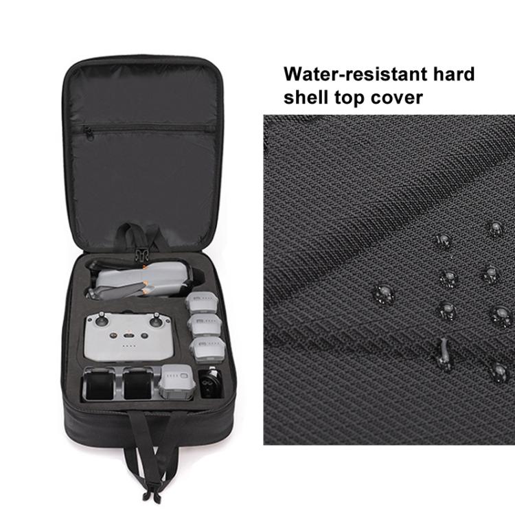 For DJI Air 3 / 3S BKANO AS3-013 Portable Shoulder Bag Hard-shell Storage Backpack - Black
