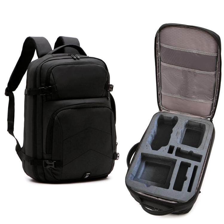 For DJI Air 3  BKANO A3-005 Large Capacity Shoulder Bag Organizer Backpack - Black