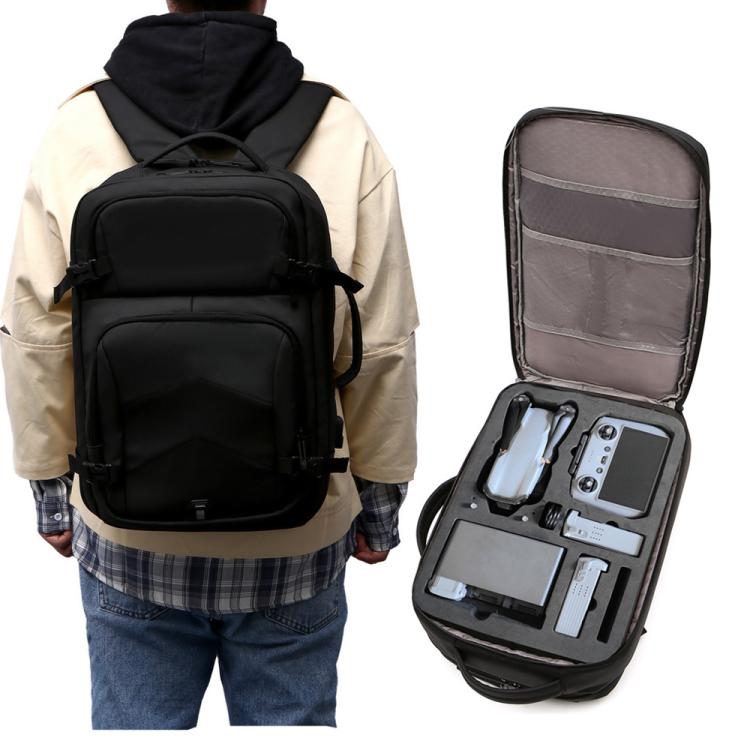 For DJI Air 3  BKANO A3-005 Large Capacity Shoulder Bag Organizer Backpack - Black