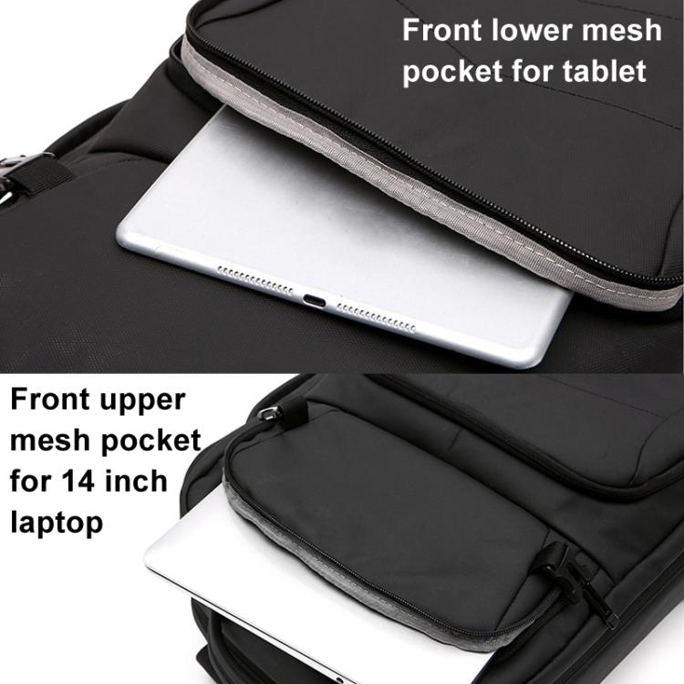 For DJI Air 3  BKANO A3-005 Large Capacity Shoulder Bag Organizer Backpack - Black