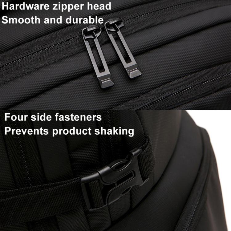 For DJI Air 3  BKANO A3-005 Large Capacity Shoulder Bag Organizer Backpack - Black