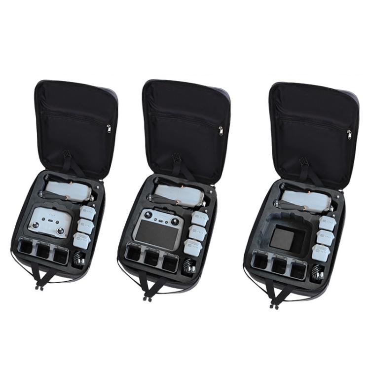 For DJI Air 3S BKANO A3-007 Organizer Backpack Hard-shell Shoulder Bag - Black