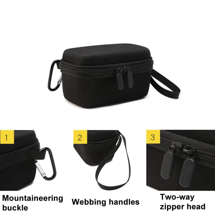 For Insta360 X4 BKANO INX4-001 Body Storage Bag Hard-shell Clutch Bag - Black