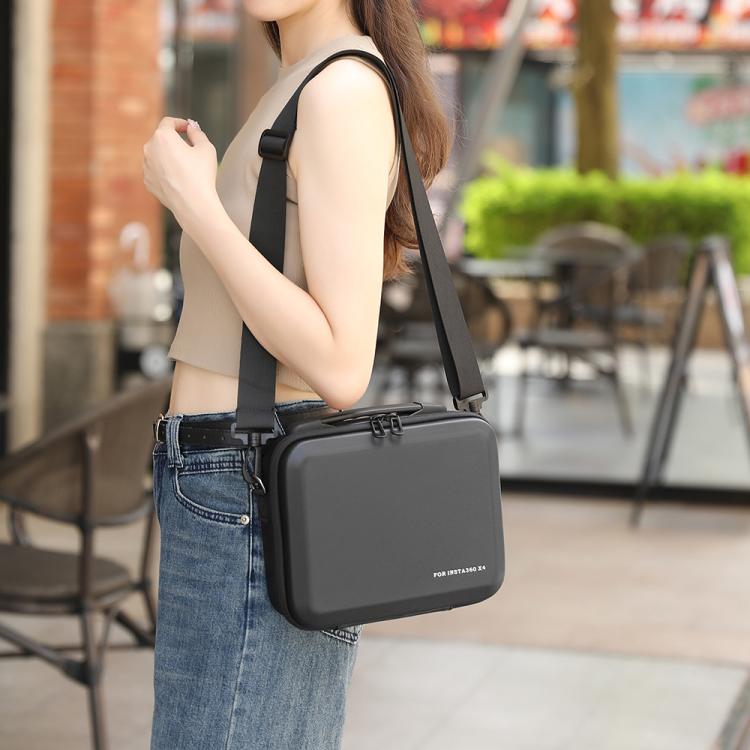 For Insta360 X4 BKANO INX4-002 Shoulder Handheld Storage Bag Crossbody Bag - Black