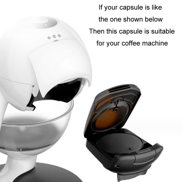 For Dolce Gusto Coffee Maker Stainless Steel Reusable Coffee Capsule Shell, Style: Capsule+Brush And Scoop