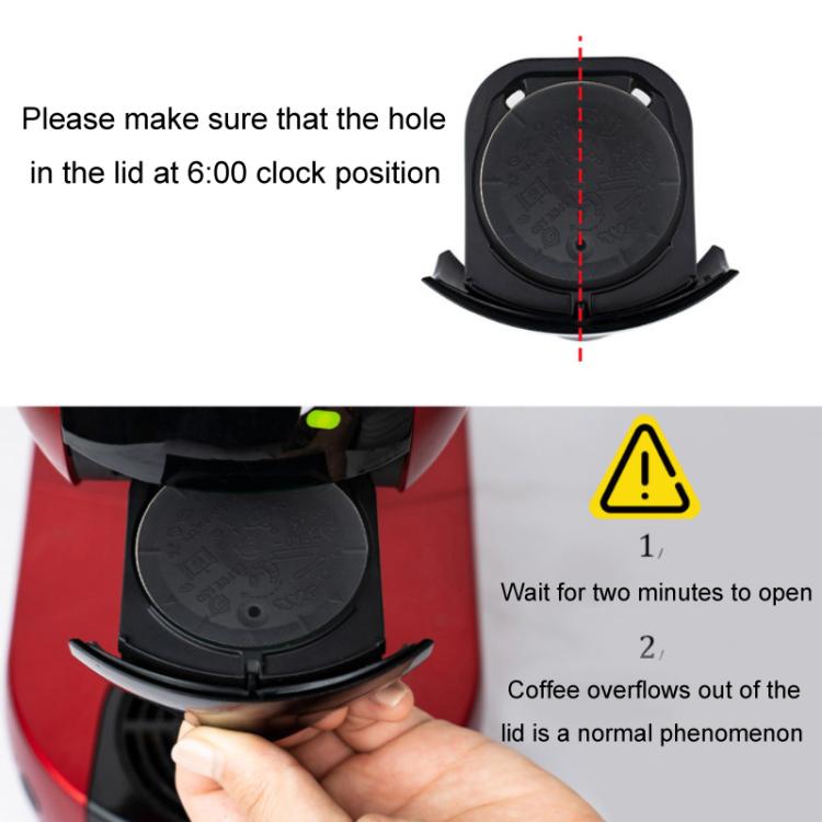 For Dolce Gusto Coffee Maker Stainless Steel Reusable Coffee Capsule Shell, Style: Capsule+Brush And Scoop