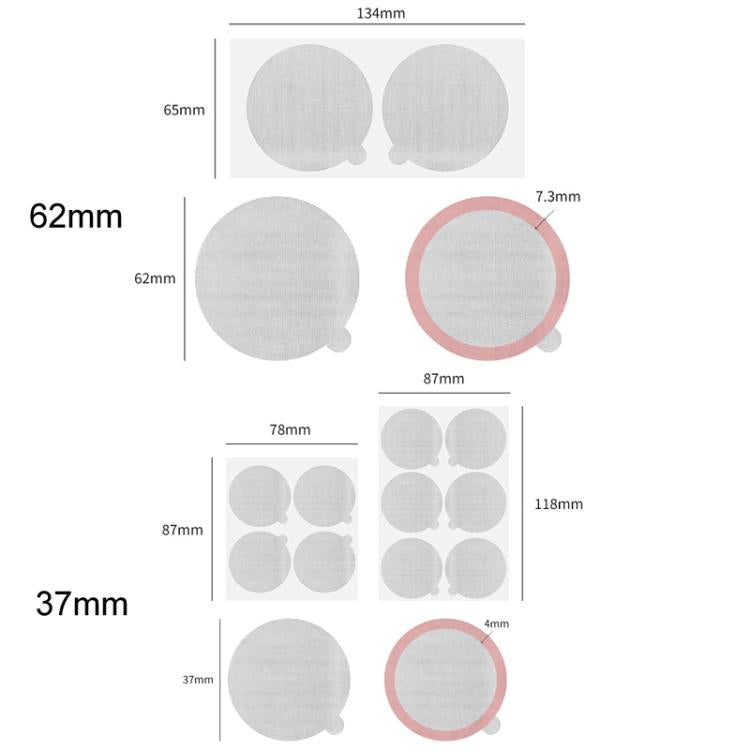 37mm 204pcs / Pack For Nestle Vertuo Coffee Maker Disposable Capsule Aluminum Foil Sealer Paper