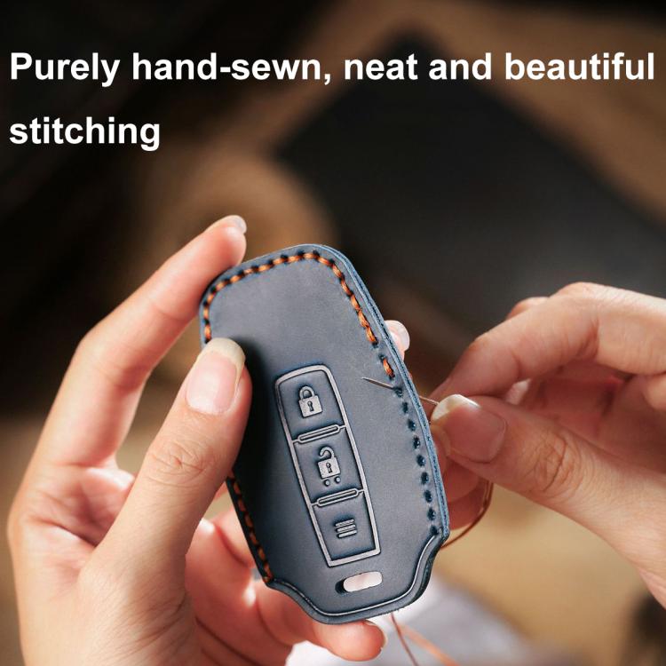 Hallmo For Peugeot Django 150 Motorcycle Natural Cowhide Key Protective Cover