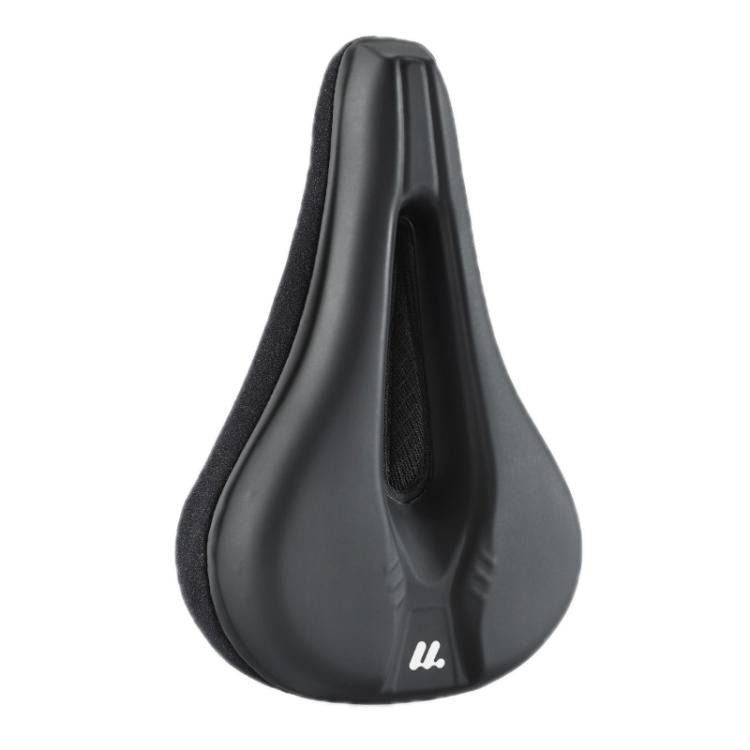 WEST BIKING Bicycle Riding Thickened Sponge PU Leather Soft Seat Cushion Cover - Black