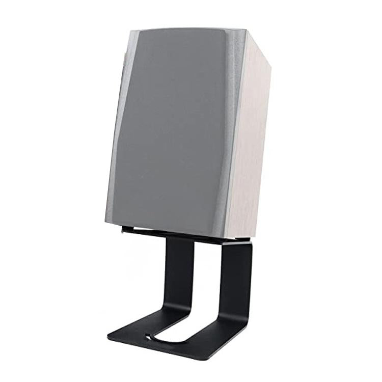 Metal Desktop Speaker Stand Vibration Damping Tilted Studio Monitor Speaker Bracket - Black