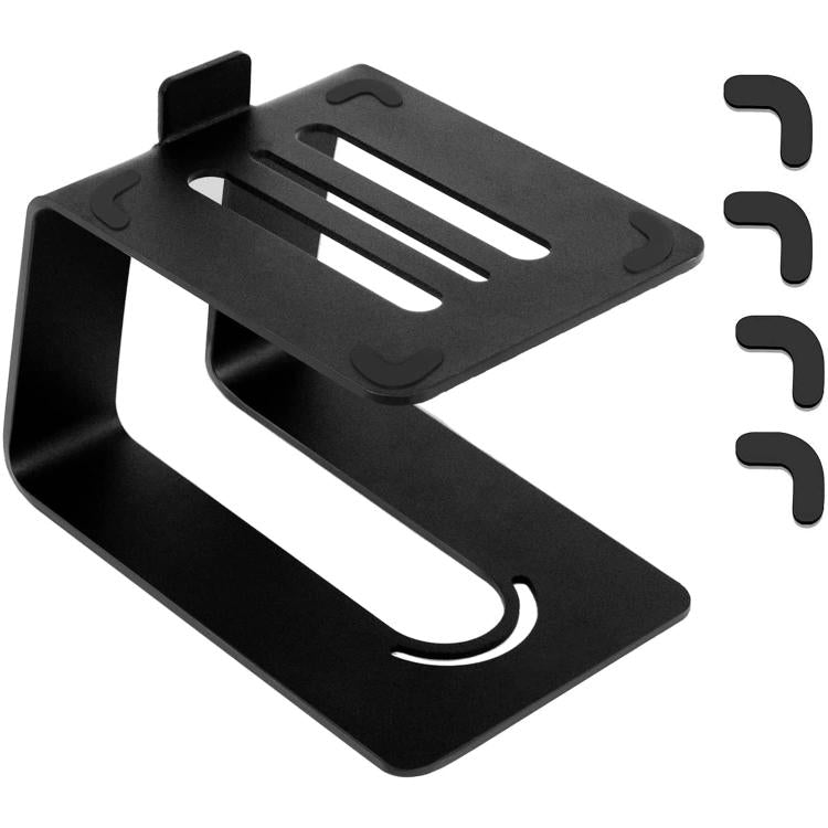 Metal Desktop Speaker Stand Vibration Damping Tilted Studio Monitor Speaker Bracket - Black