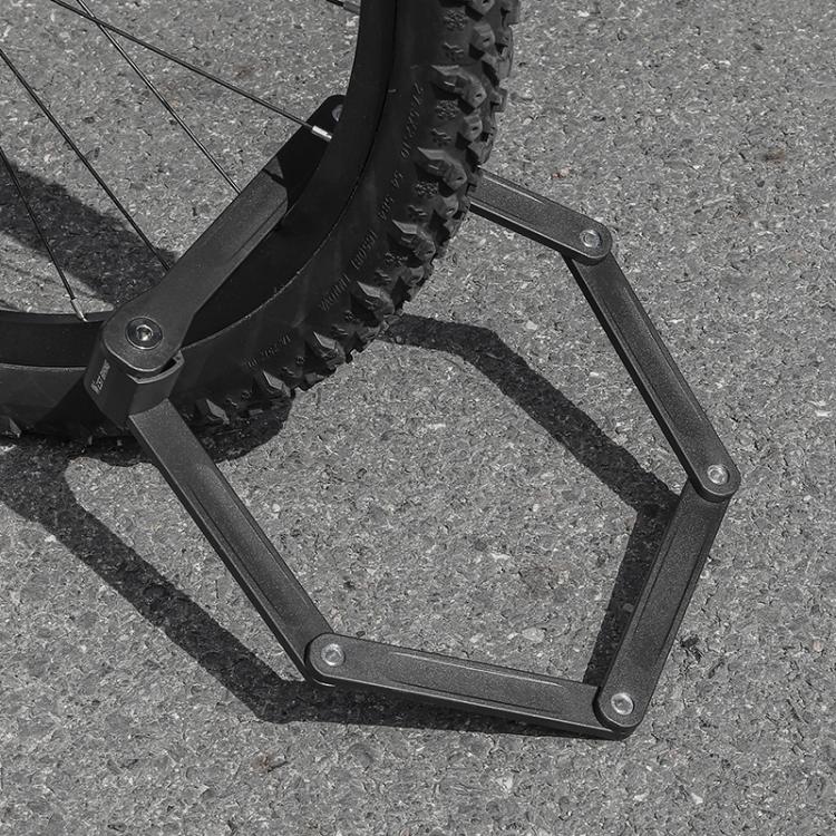 WEST BIKING Bicycle Folding Lock Anti-theft Equipment For Cycling - Black