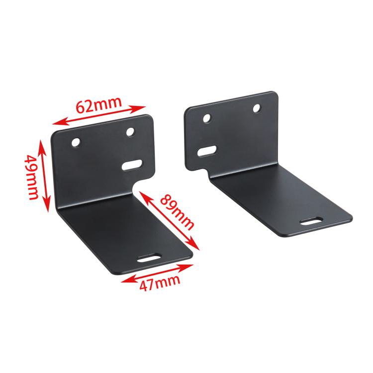 Wall Mount Kit for Soundbar Universal Dual Bracket for Most Sound Bar - Black