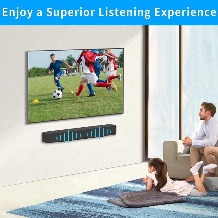 Metal Wall Mount Sound Bar Bracket for Sonos Beam Gen 2 / Gen 1 - Black