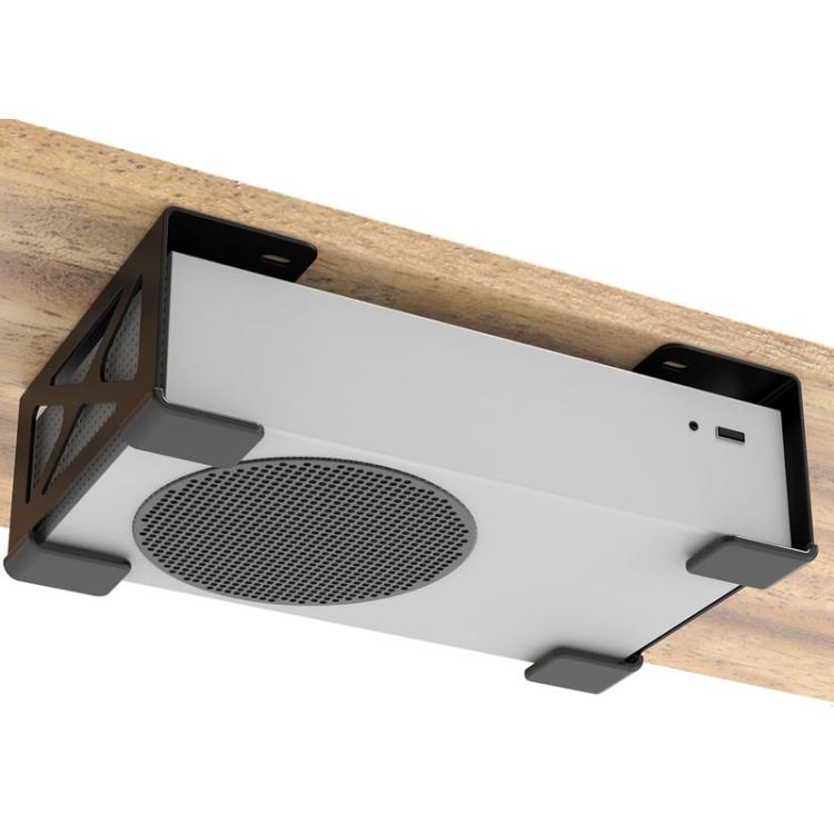 For Xbox One S / X, Xbox 360 Under Desk Storage Stand Rack - Black