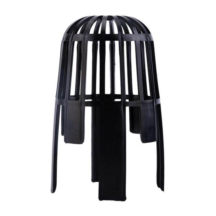 Drainage System Garden Filter Cover Eaves Leaking Pipe Dredging Funnel Protective Cover, Style: Vertical - Black