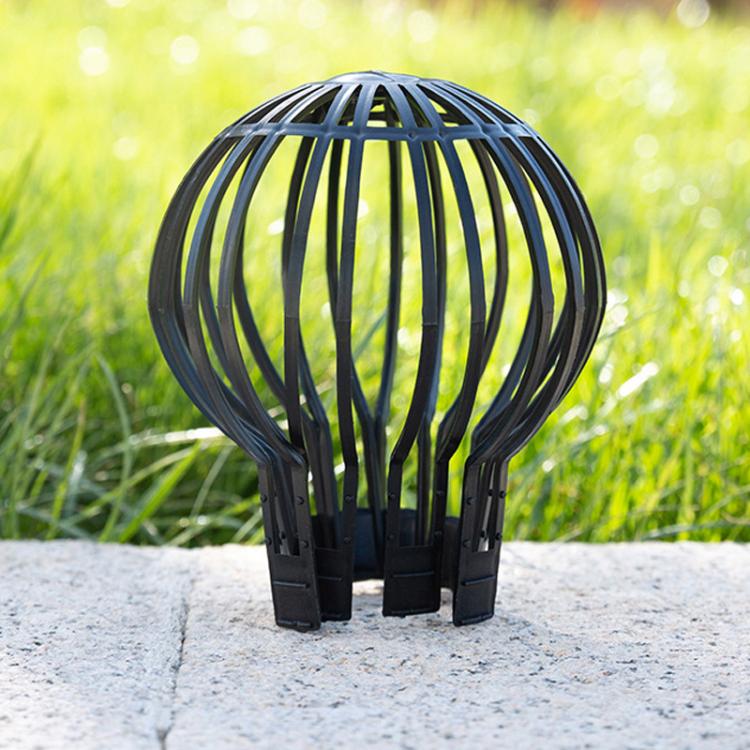 Drainage System Garden Filter Cover Eaves Leaking Pipe Dredging Funnel Protective Cover, Style: Vertical - Black