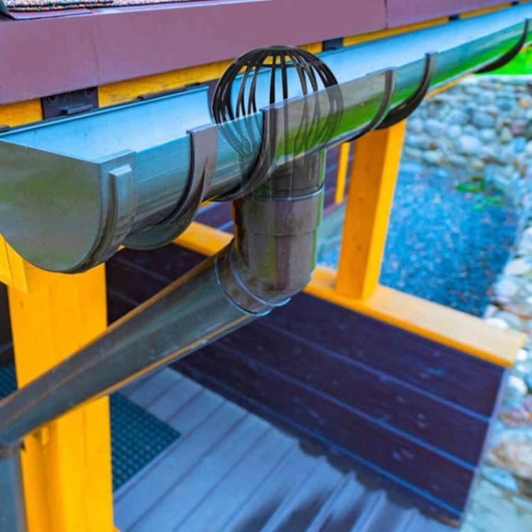Drainage System Garden Filter Cover Eaves Leaking Pipe Dredging Funnel Protective Cover, Style: Vertical - Black