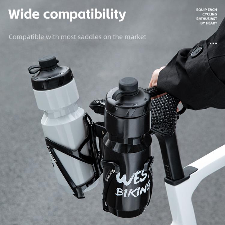 WEST BIKING Bicycle Saddle Adapter Extension Bottle Holder - Black