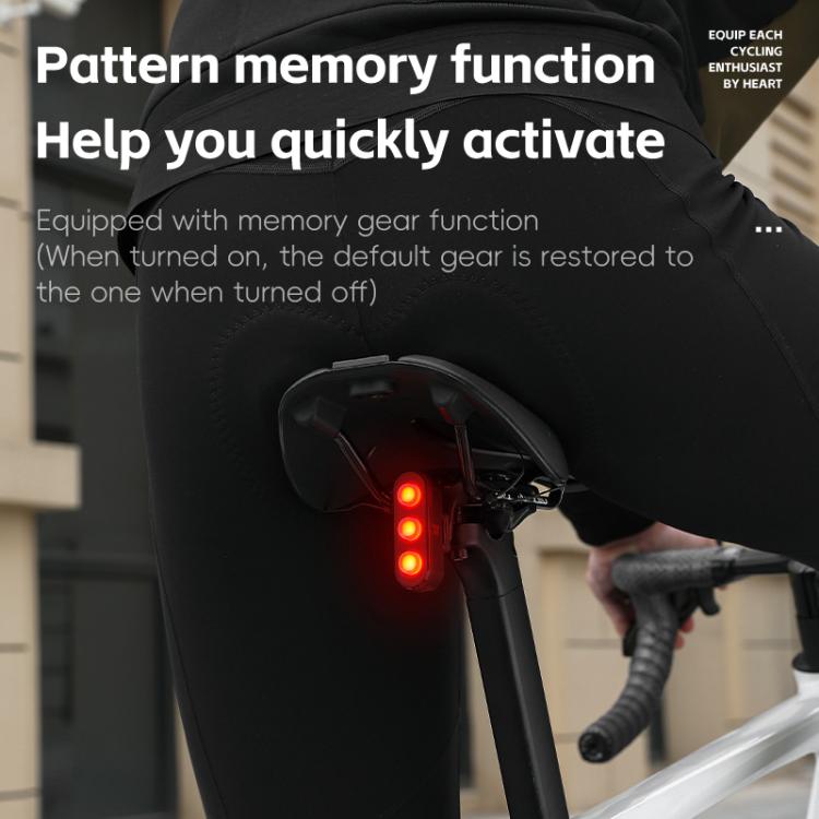 WEST BIKING Bicycle Night Riding Long Endurance Warning Brake Taillight, Style: Round Light Smart